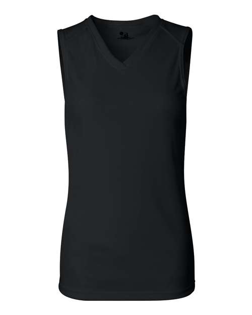 Badger 4163 Women's B-Core Sleeveless T-Shirt, Black