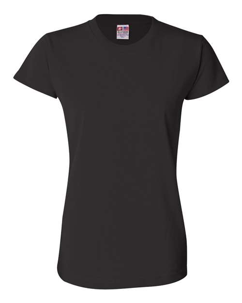Bayside 3325 Women's USA-Made T-Shirt, Black