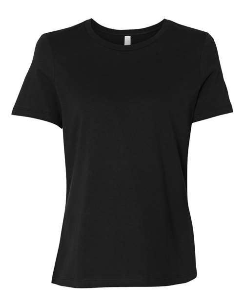 BELLA + CANVAS 6400 Women’s Relaxed Jersey Tee, Black
