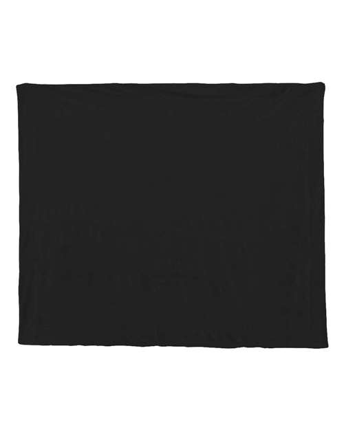 Alpine Fleece 8712 Micro Mink Sherpa Blanket, Black