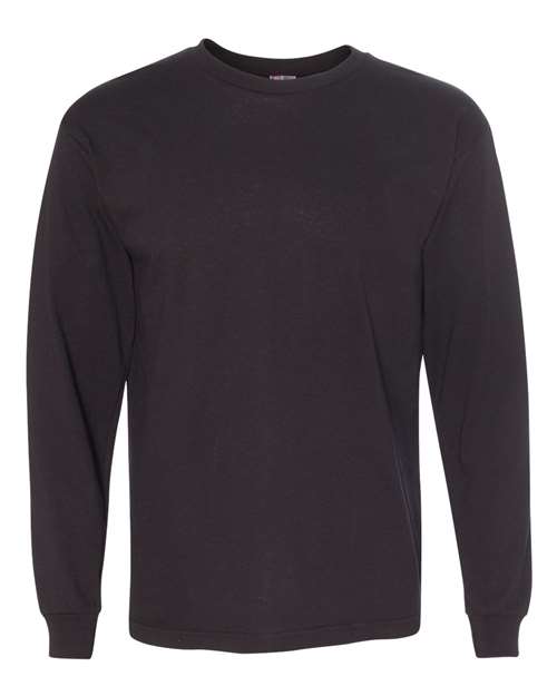Bayside 5060 Unisex USA-Made Long Sleeve T-Shirt, Black