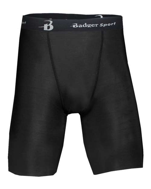 Badger 4607 Men's Pro-Compression Shorts, Black