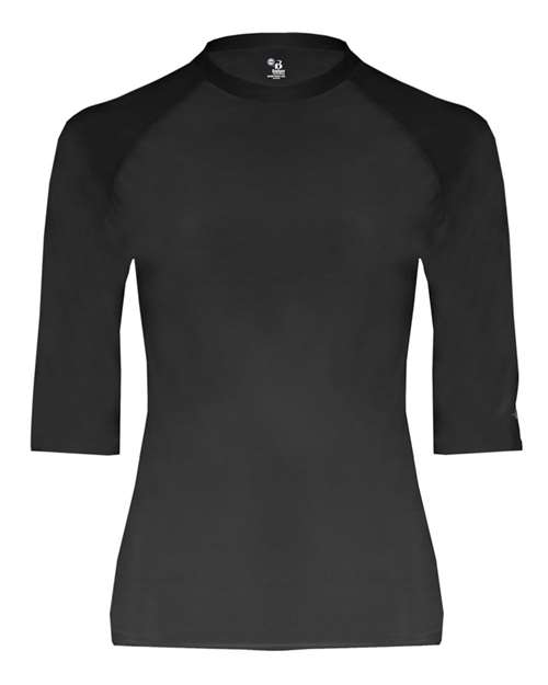 Badger 4627 Men's Pro-Compression Half Sleeve T-Shirt, Black
