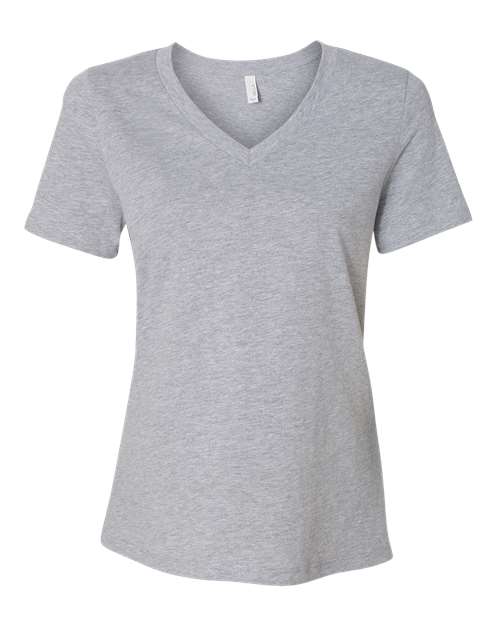 BELLA + CANVAS 6405CVC Women's Relaxed Heather CVC V-Neck Tee, Athletic Heather
