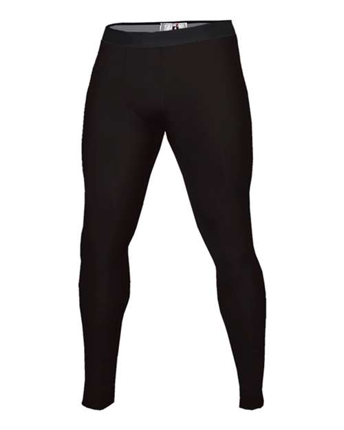 Badger 4610 Men's Compression Full-Length Tights, Black