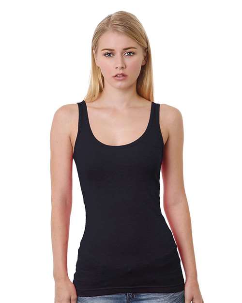 Bayside 3410 Women's USA-Made Tank Top, Black