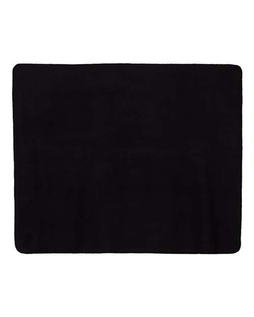 Alpine Fleece 8700 Fleece Throw Blanket, Black