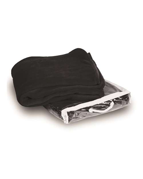 Alpine Fleece 8707 Micro Coral Fleece Blanket, Black