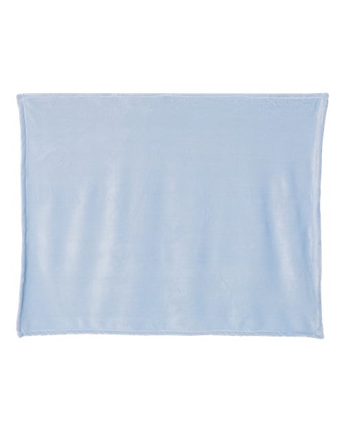 Alpine Fleece 8722 Mink Touch Luxury Baby Blanket, Baby Blue