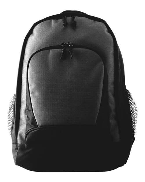 Augusta Sportswear 1710 Ripstop Backpack, Black/ Black