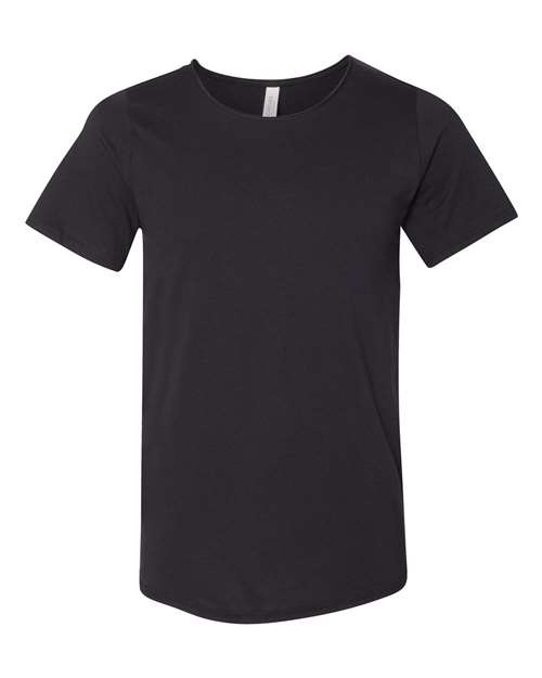 BELLA + CANVAS 3014 Unisex Raw Neck Tee, Black