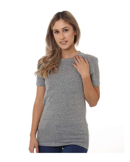Bayside 5810 Women's USA-Made Triblend T-Shirt, Tri Athletic Grey