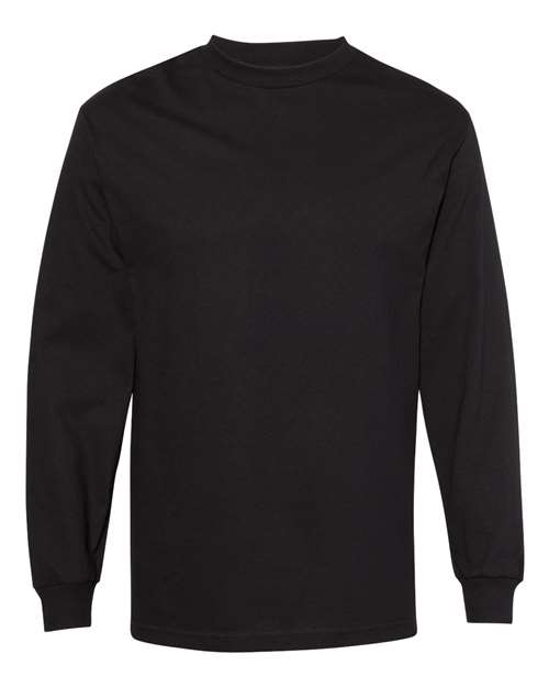 American Apparel 1304 Unisex Heavyweight Cotton Long Sleeve Tee, Black