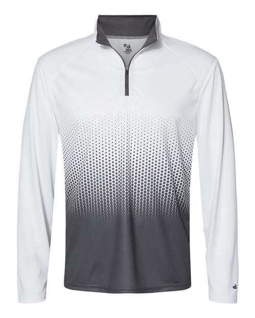 Badger 4222 Men's Hex 2.0 Quarter-Zip Pullover, Graphite