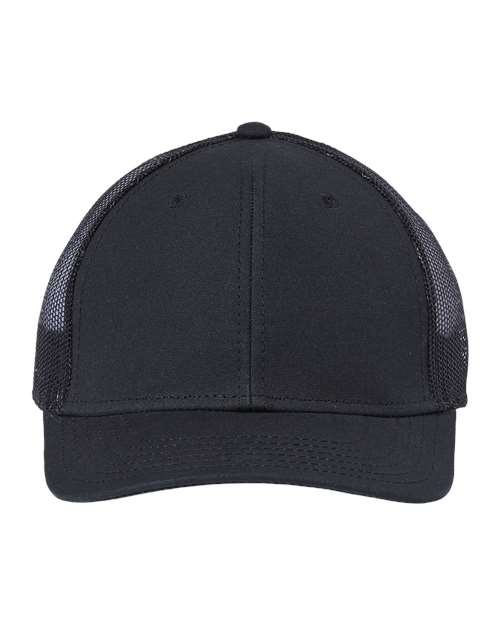 Atlantis Headwear RETH Sustainable Recy Three Trucker Cap, Black/ Black