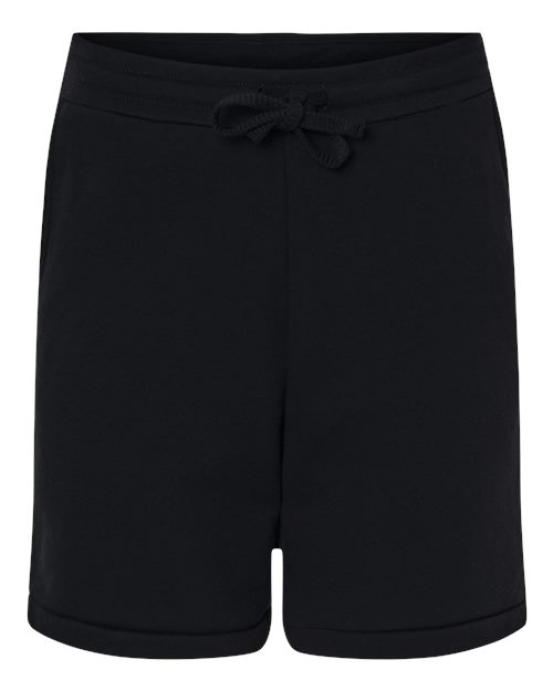 BELLA + CANVAS 3724 Unisex Sponge Fleece Shorts, Black