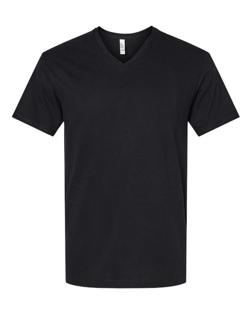 American Apparel 2006CVC Unisex CVC V-Neck Tee, Black