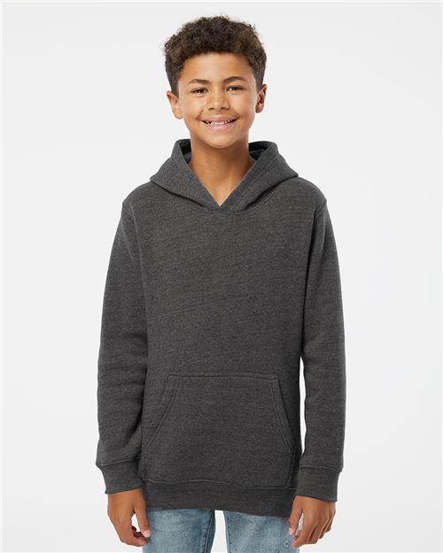 J. America 8880 Youth Triblend Fleece Hooded Sweatshirt