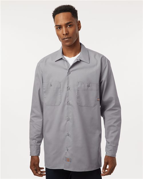 Dickies L535T Men's Tall Industrial Long Sleeve Work Shirt
