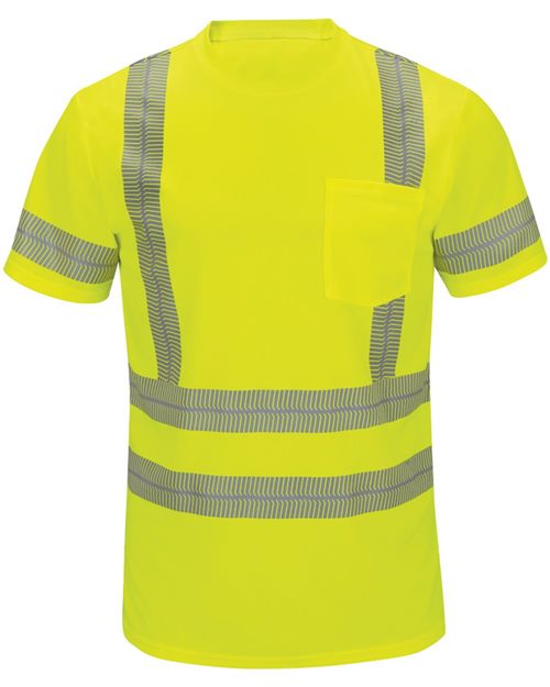 Red Kap SVY4T Men's Tall High Visibility Short Sleeve T-Shirt
