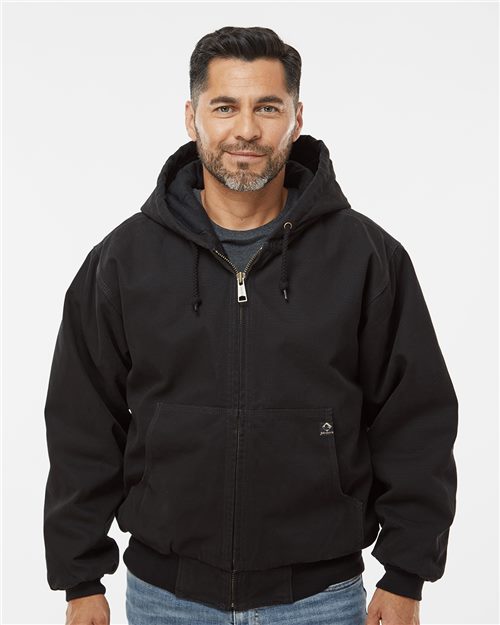 DRI DUCK 5020 Men's Cheyenne Boulder Cloth Hooded Jacket with Tricot Quilt Lining