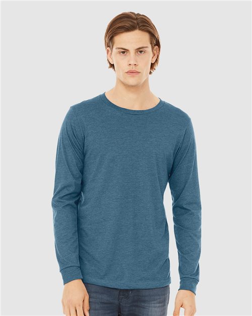 BELLA + CANVAS 3501CVC Heather CVC Long Sleeve Tee