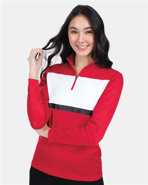 Holloway 222791 Women's Prism Bold Quarter-Zip Pullover