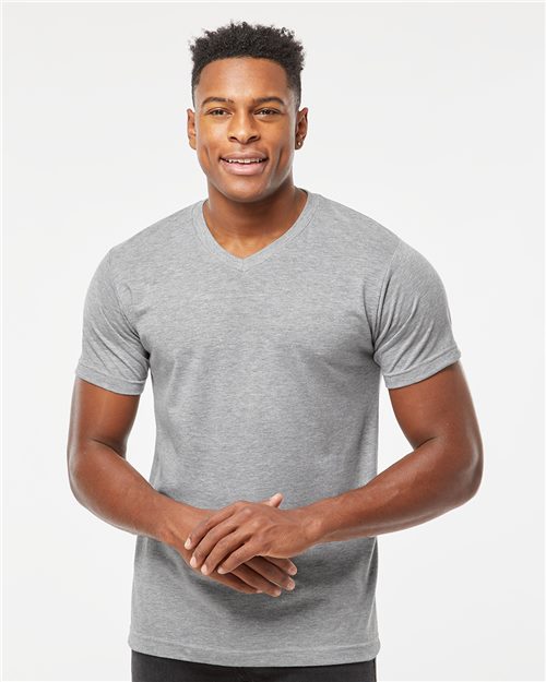Tultex 207 Men's Poly-Rich V-Neck T-Shirt
