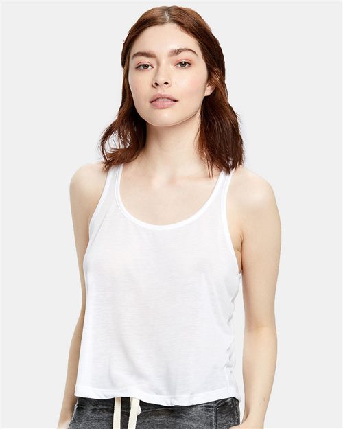 US Blanks US510 Women's Sheer Cropped Racer Tank Top