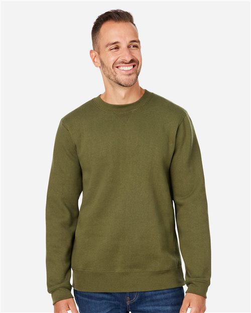 J. America 8424 Unisex Premium Fleece Crewneck Sweatshirt