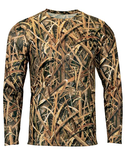 Paragon 237 Men's Oxford Performance Camo Print Long Sleeve T-Shirt