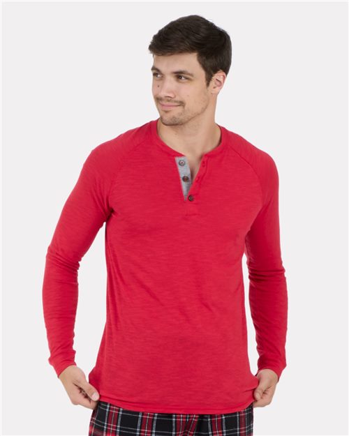 Boxercraft BM3101 Unisex Henley Long Sleeve T-Shirt