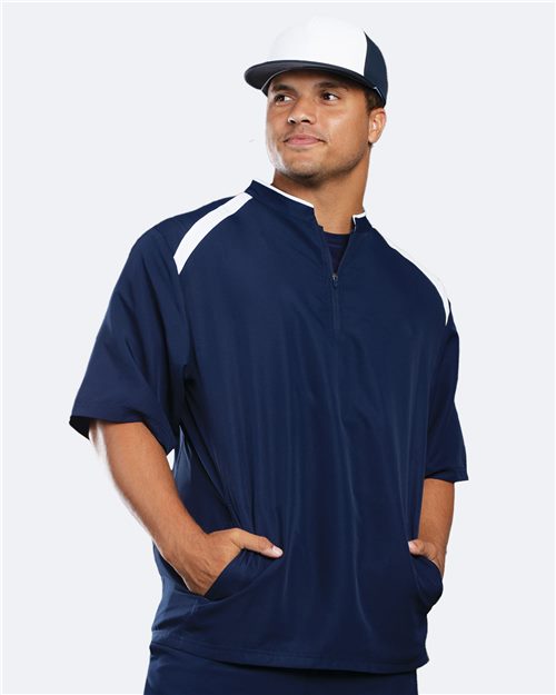 Holloway 229581 Men's Clubhouse Short Sleeve Quarter-Zip Pullover