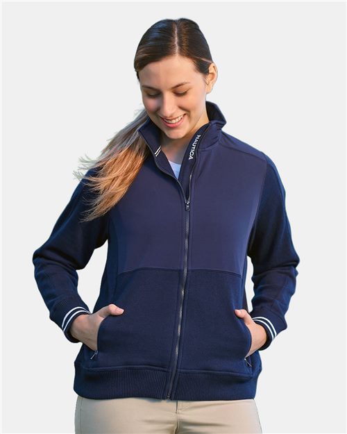 Nautica N17387 Women's Navigator Fleece Full-Zip Jacket