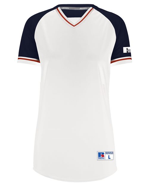 Russell Athletic R01X3X Women's Classic V-Neck Jersey