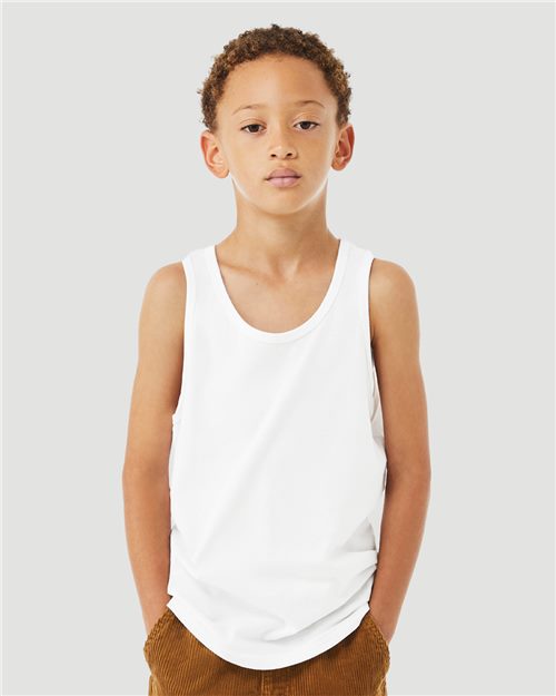 BELLA + CANVAS 3480YCVC Youth Heather CVC Tank