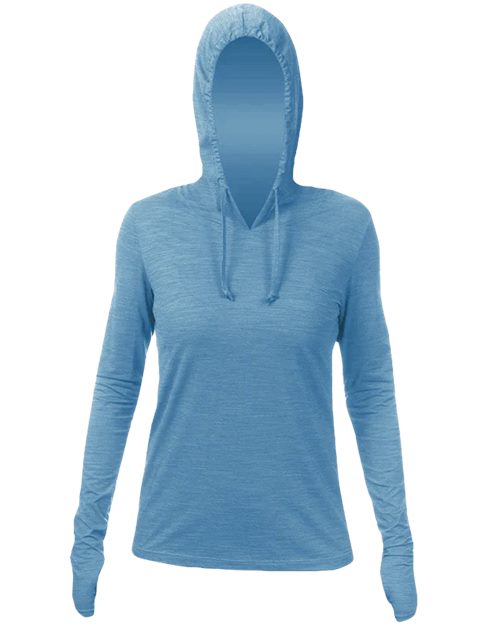 ANETIK WSBRZH0 Women's Breeze Tech Hooded Long Sleeve T-Shirt