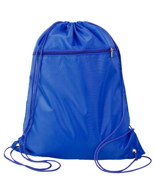 Q-Tees Q135200 Polyester Drawstring Backpack