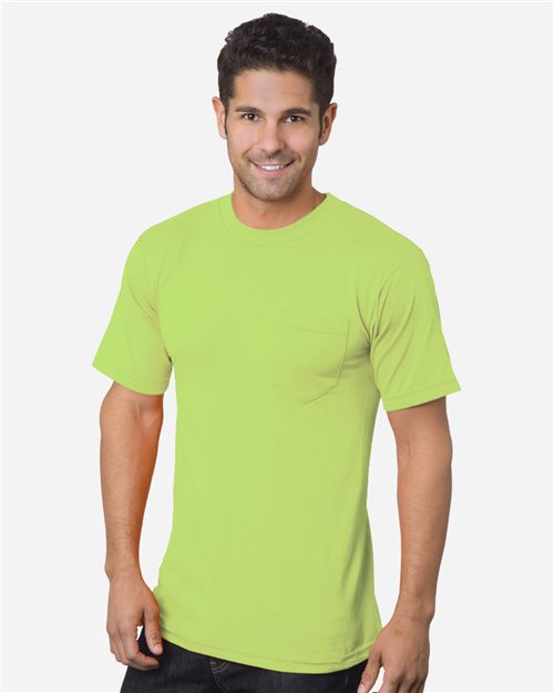 Bayside 1725 Unisex USA-Made 50/50 Pocket T-Shirt