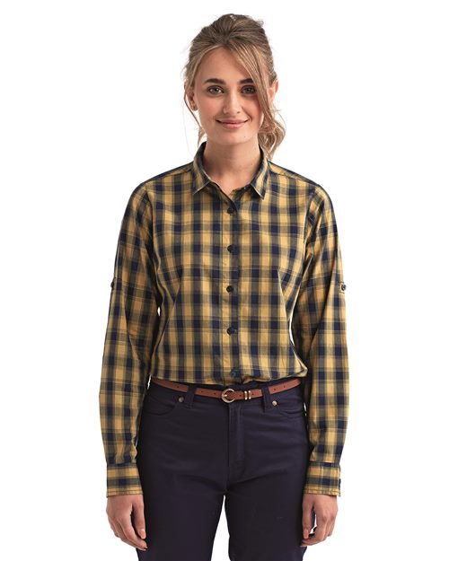 Artisan Collection by Reprime RP350 Women's Mulligan Check Cotton Dress Shirt