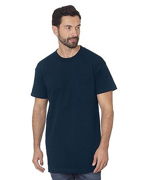 Bayside 7200T Men's Tall USA Made Pocket T-Shirt