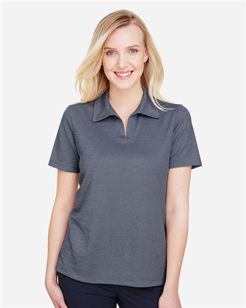 Devon & Jones DG22W Women's CrownLux Performance Address Melange Polo