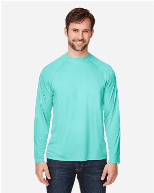 CORE365 CE110 Unisex Ultra UVP Marina Raglan Long Sleeve T-Shirt