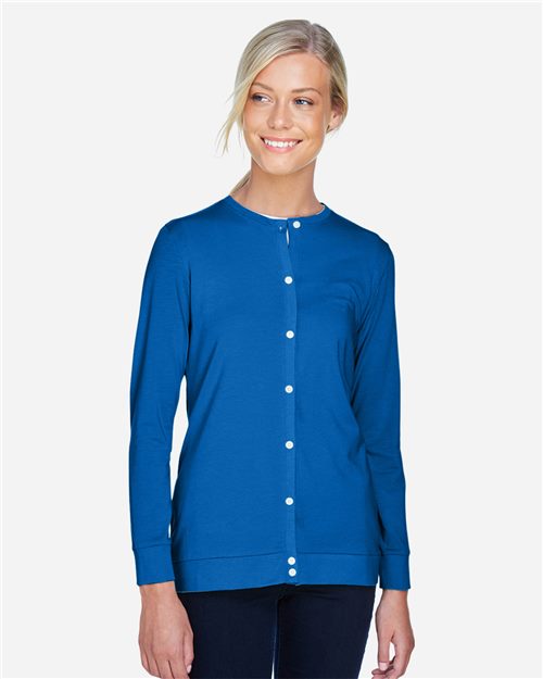 Devon & Jones DP181W Women's Perfect Fit Ribbon Cardigan