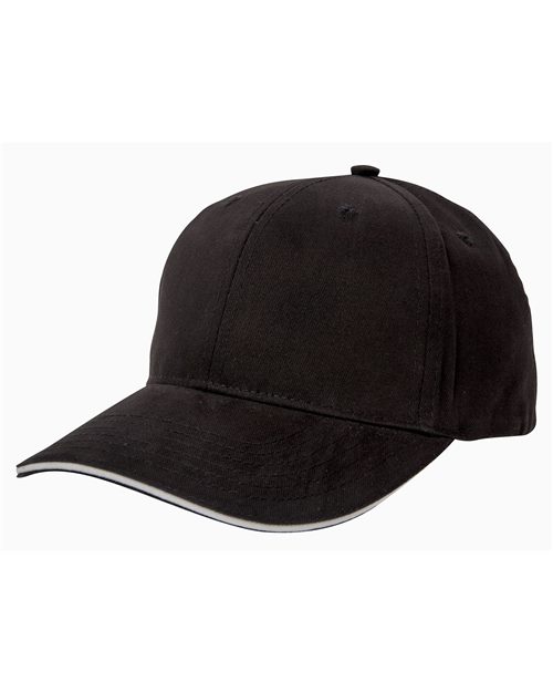 Big Accessories BX004 Brushed Twill Sandwich Cap