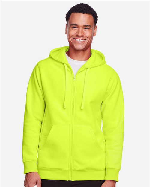 Team 365 TT95 Unisex Zone HydroSport Heavyweight Full-Zip Hooded Sweatshirt