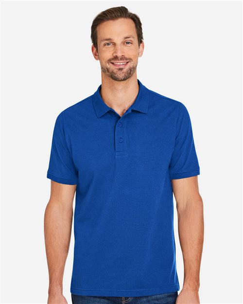 Harriton M205 Men's Valiant Cotton Snag Protect Polo