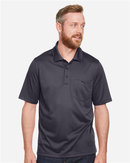 Harriton M348P Men's Advantage Snag Protection Plus IL Pocket Polo