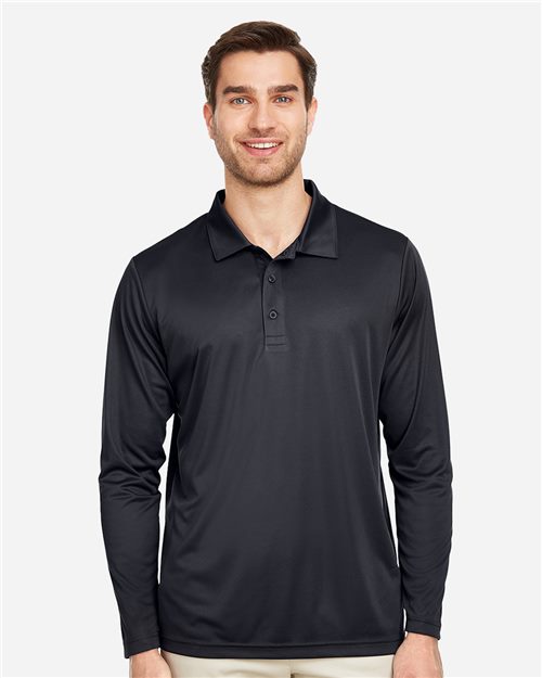 Team 365 TT51L Men's Zone Performance Long Sleeve Polo