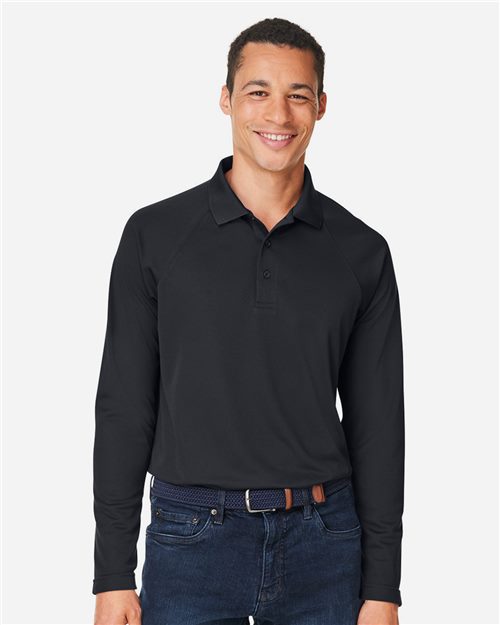 Harriton M208L Men's Charge Snag and Soil Protect Long Sleeve Polo